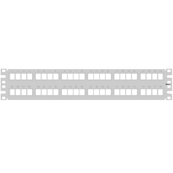 Modular Patch Panel, Flat, Flush Moun